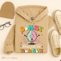 Groovy Donut Stress Do Your Best Teacher Test Day Hoodie thumb 4