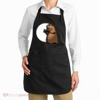 Groundhog Day Shadow Puppet Funny Gift Apron thumb 2