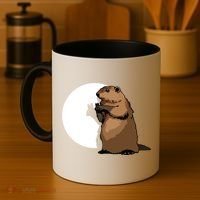 Groundhog Day Shadow Puppet Funny Gift Coffee Mug thumb 4