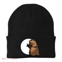 Groundhog Day Shadow Puppet Funny Gift Beanie thumb 0