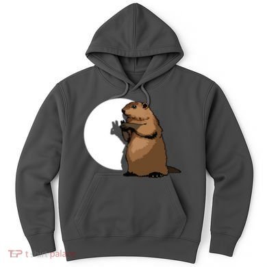 Groundhog Day Shadow Puppet Funny Gift Hoodie