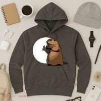 Groundhog Day Shadow Puppet Funny Gift Hoodie thumb 3