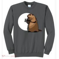 Groundhog Day Shadow Puppet Funny Gift Sweatshirt thumb 0