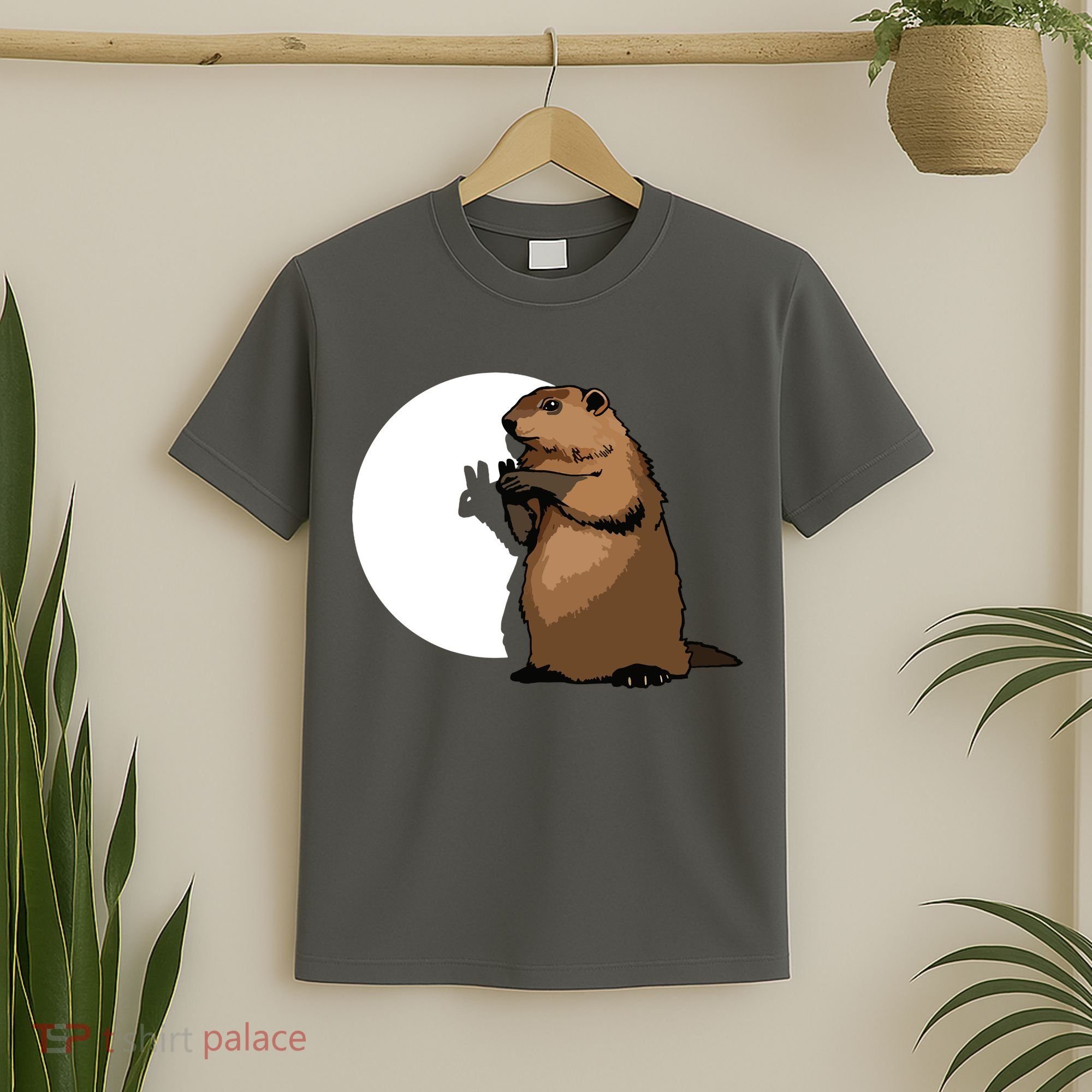 Groundhog Day Shadow Puppet Funny Gift T-Shirt