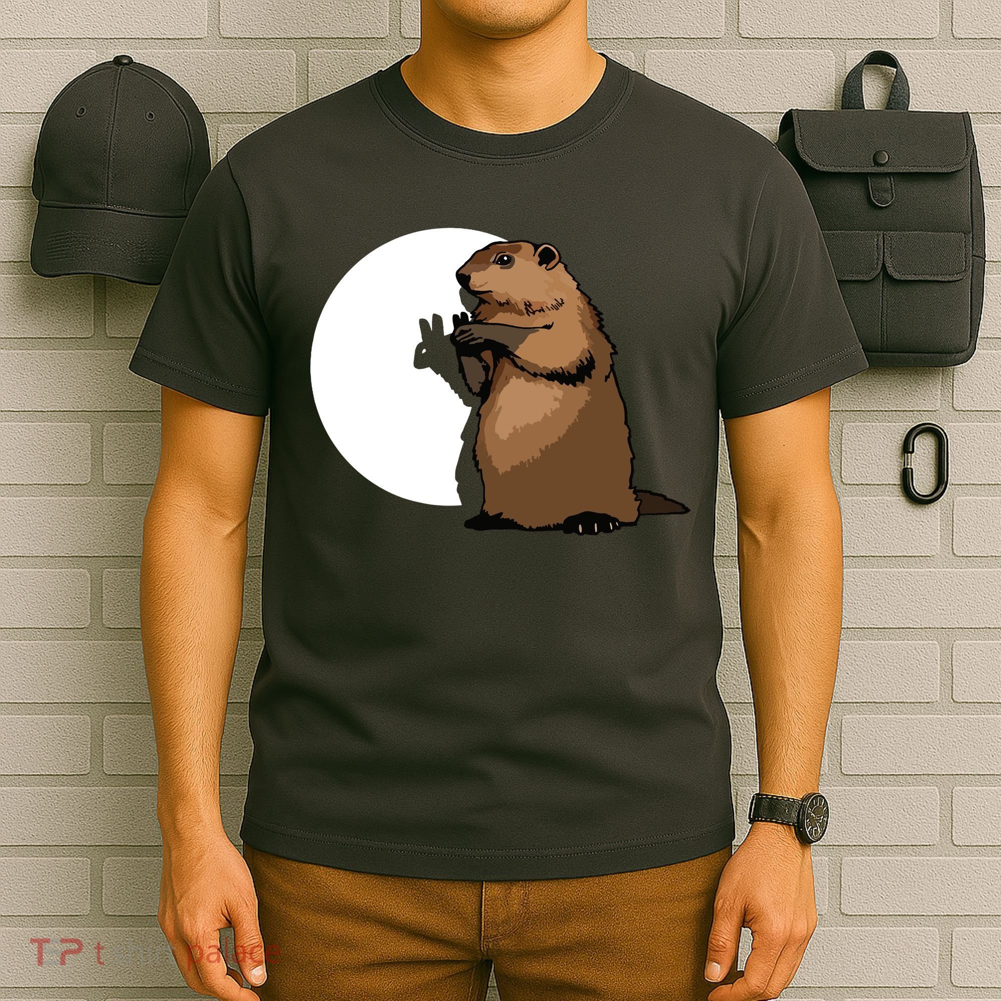Groundhog Day Shadow Puppet Funny Gift T-Shirt