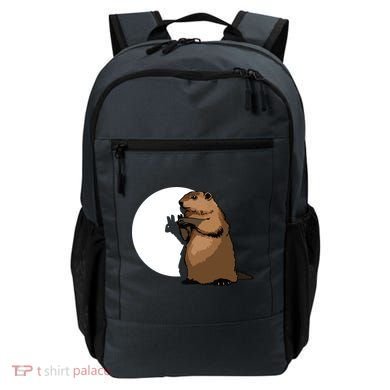 Groundhog Day Shadow Puppet Funny Gift Backpack