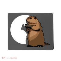 Groundhog Day Shadow Puppet Funny Gift Mousepad thumb 0