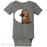 Groundhog Day Shadow Puppet Funny Gift Baby Bodysuit thumb 0