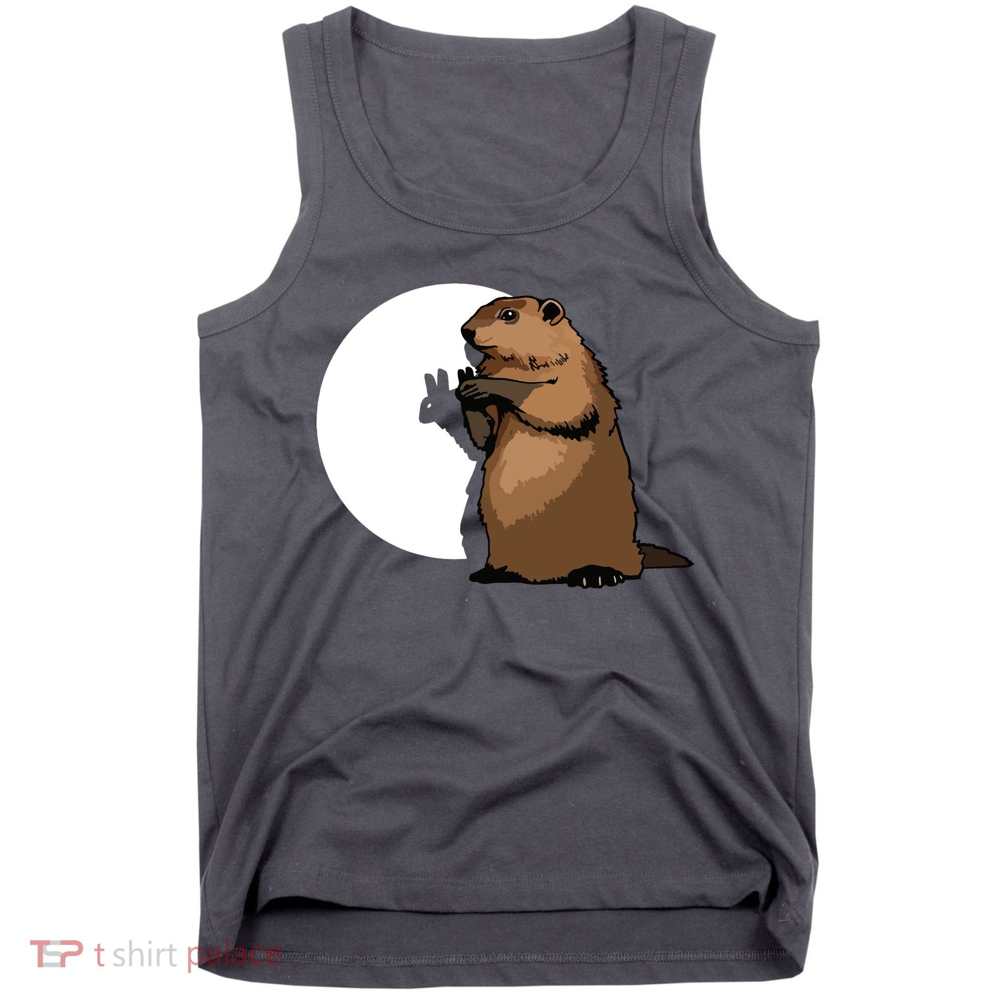 Groundhog Day Shadow Puppet Funny Gift Tank Top