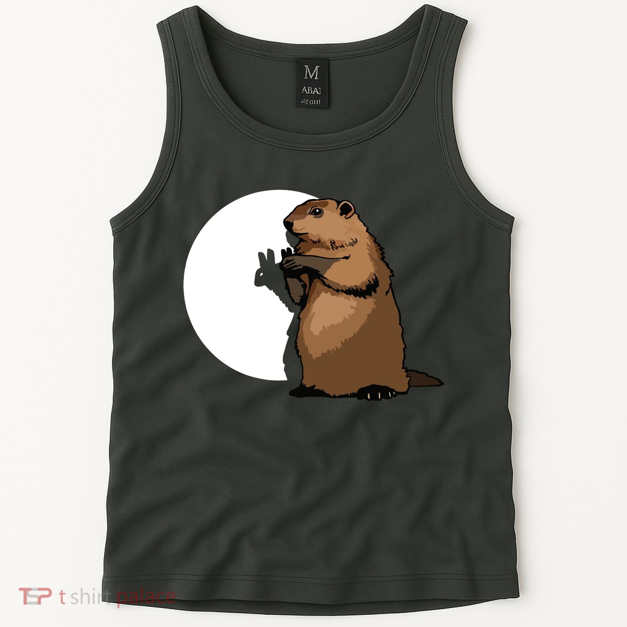 Groundhog Day Shadow Puppet Funny Gift Tank Top