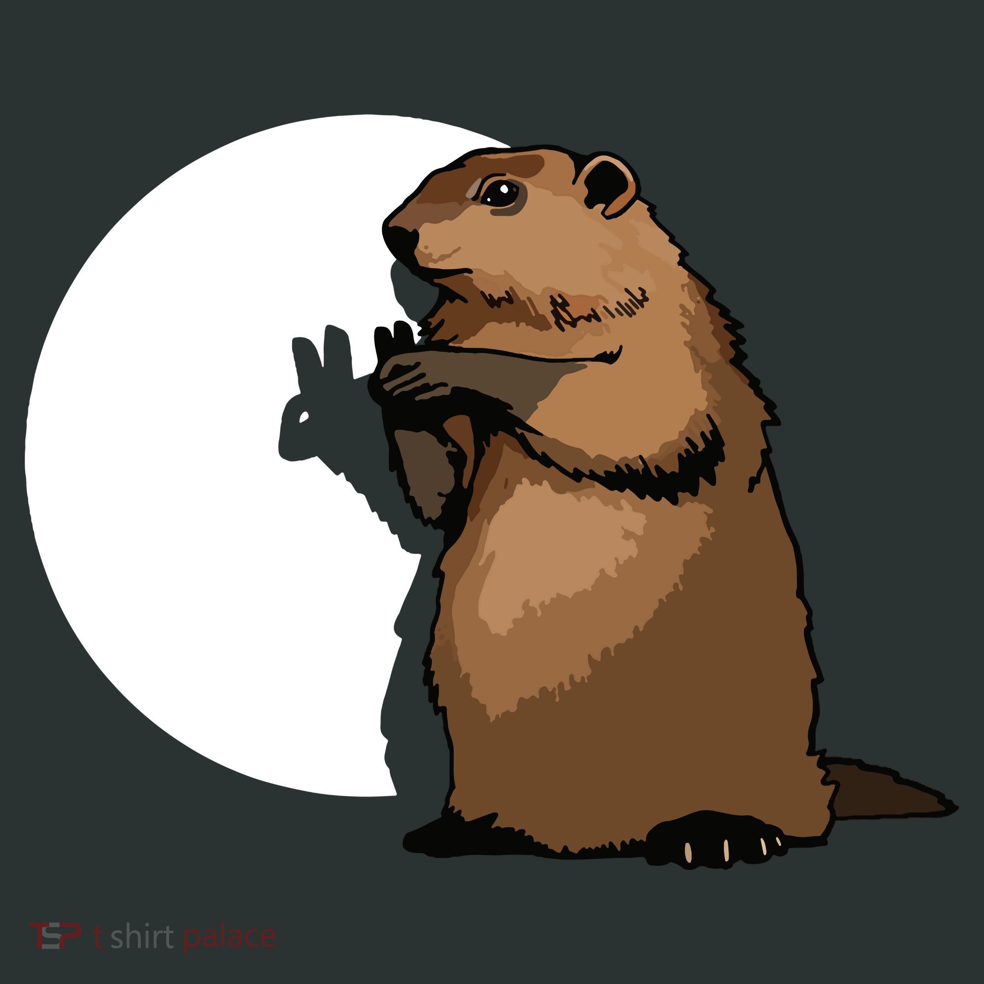Groundhog Day Shadow Puppet Funny Gift Tank Top