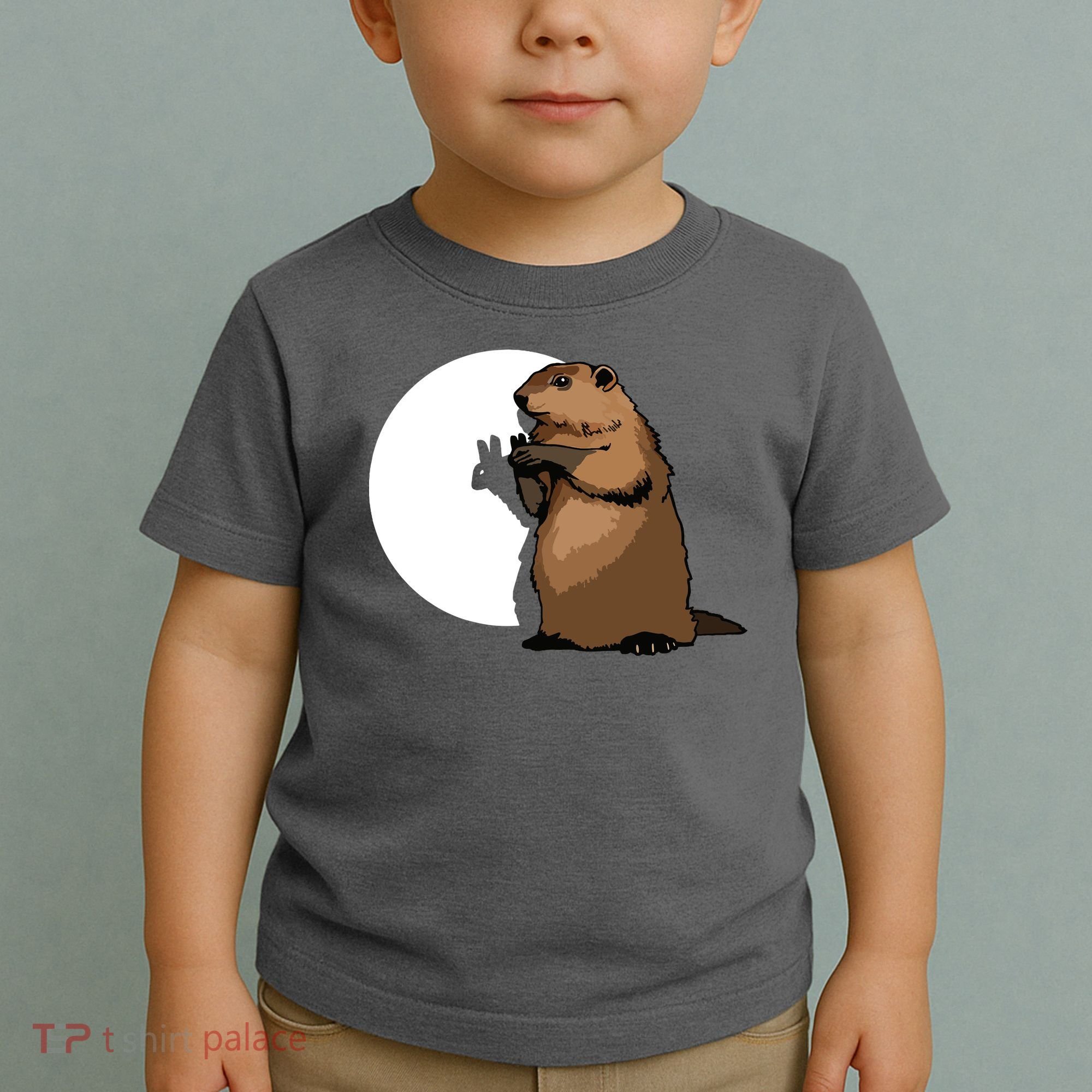 Groundhog Day Shadow Puppet Funny Gift Toddler T-Shirt