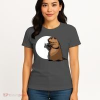 Groundhog Day Shadow Puppet Funny Gift Women's T-Shirt thumb 4