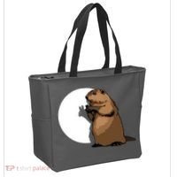 Groundhog Day Shadow Puppet Funny Gift Tote Bag thumb 2