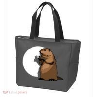 Groundhog Day Shadow Puppet Funny Gift Tote Bag thumb 3