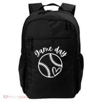 Game Day Softball Heart Love S Or Baseball Great Gift Backpack thumb 0