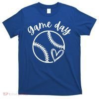 Game Day Softball Heart Love S Or Baseball Great Gift T-Shirt thumb 0