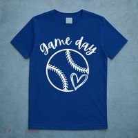 Game Day Softball Heart Love S Or Baseball Great Gift T-Shirt thumb 5