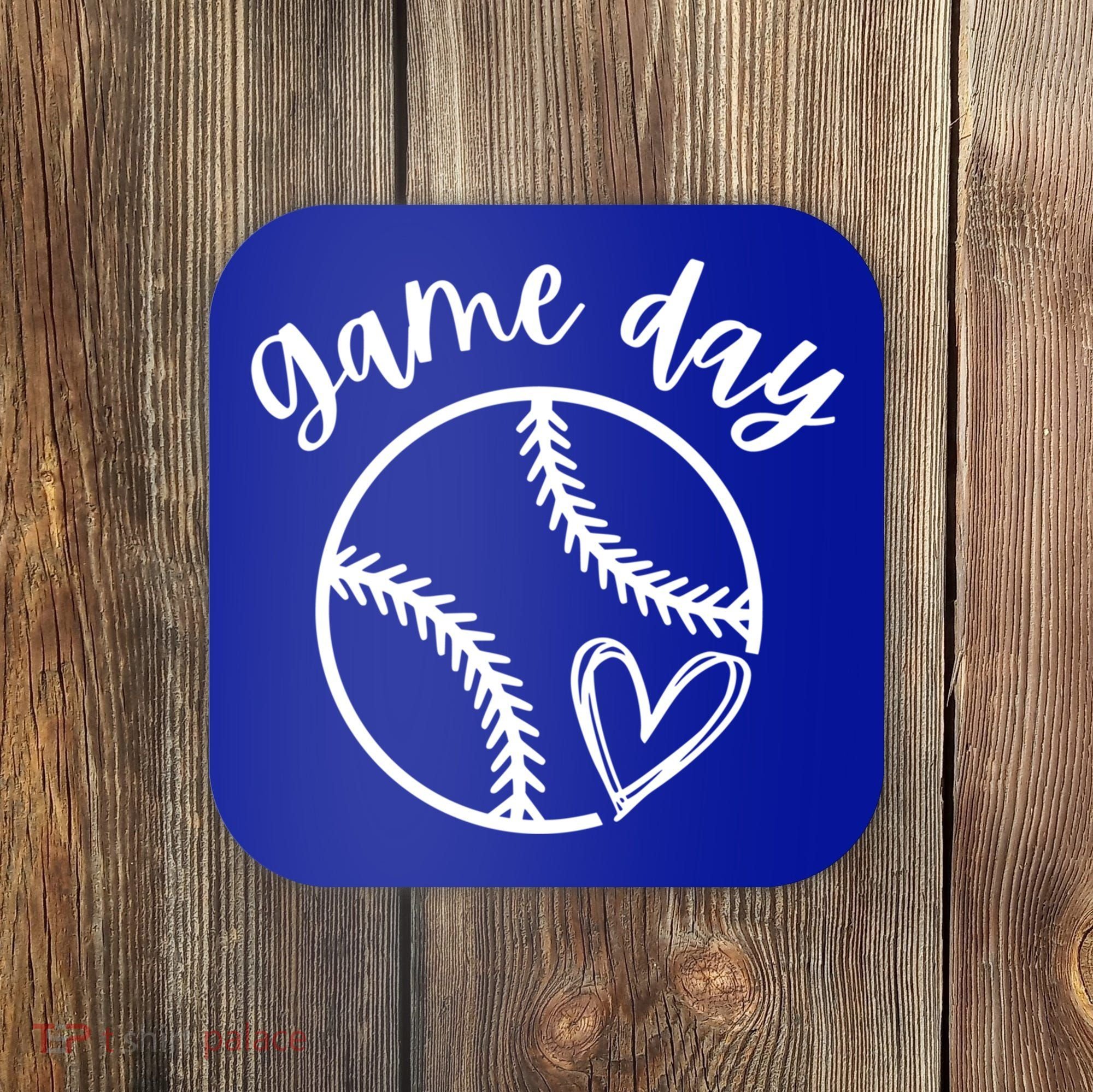 Game Day Softball Heart Love S Or Baseball Great Gift Coaster