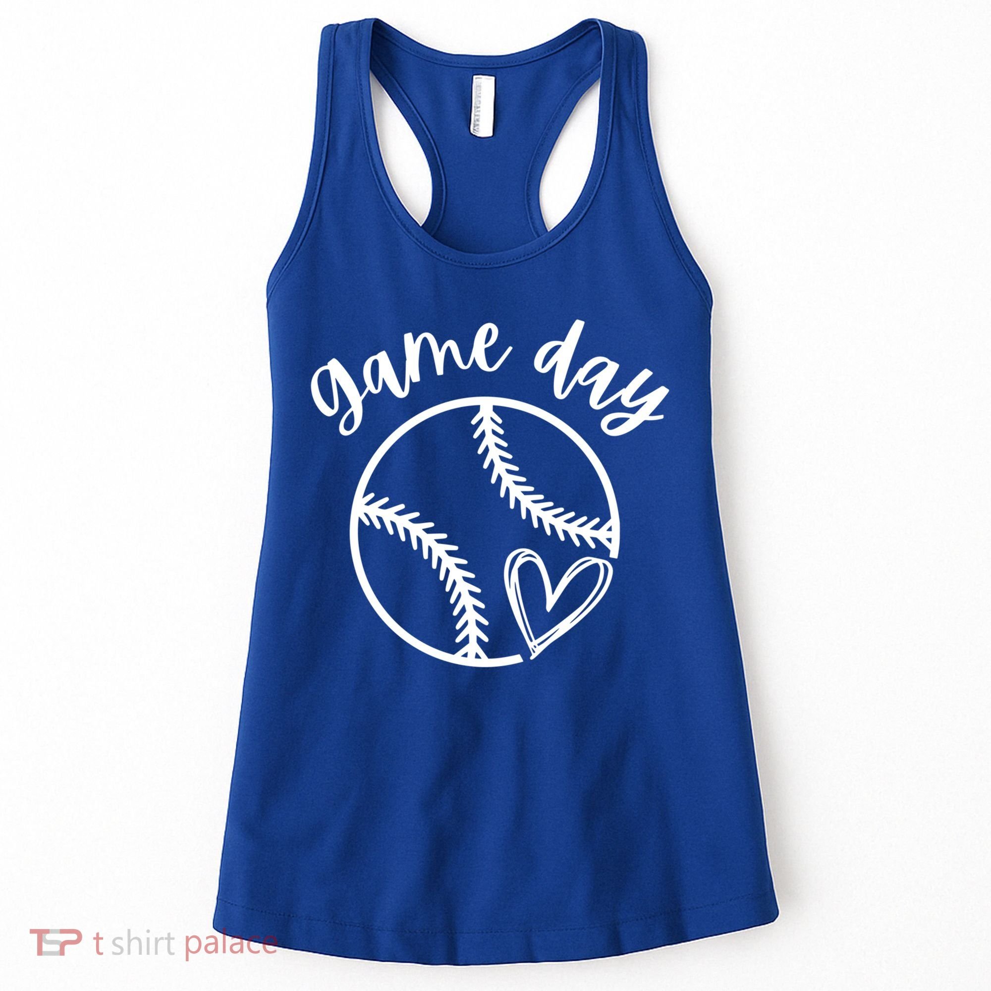 Game Day Softball Heart Love S Or Baseball Great Gift Women's Tank Top