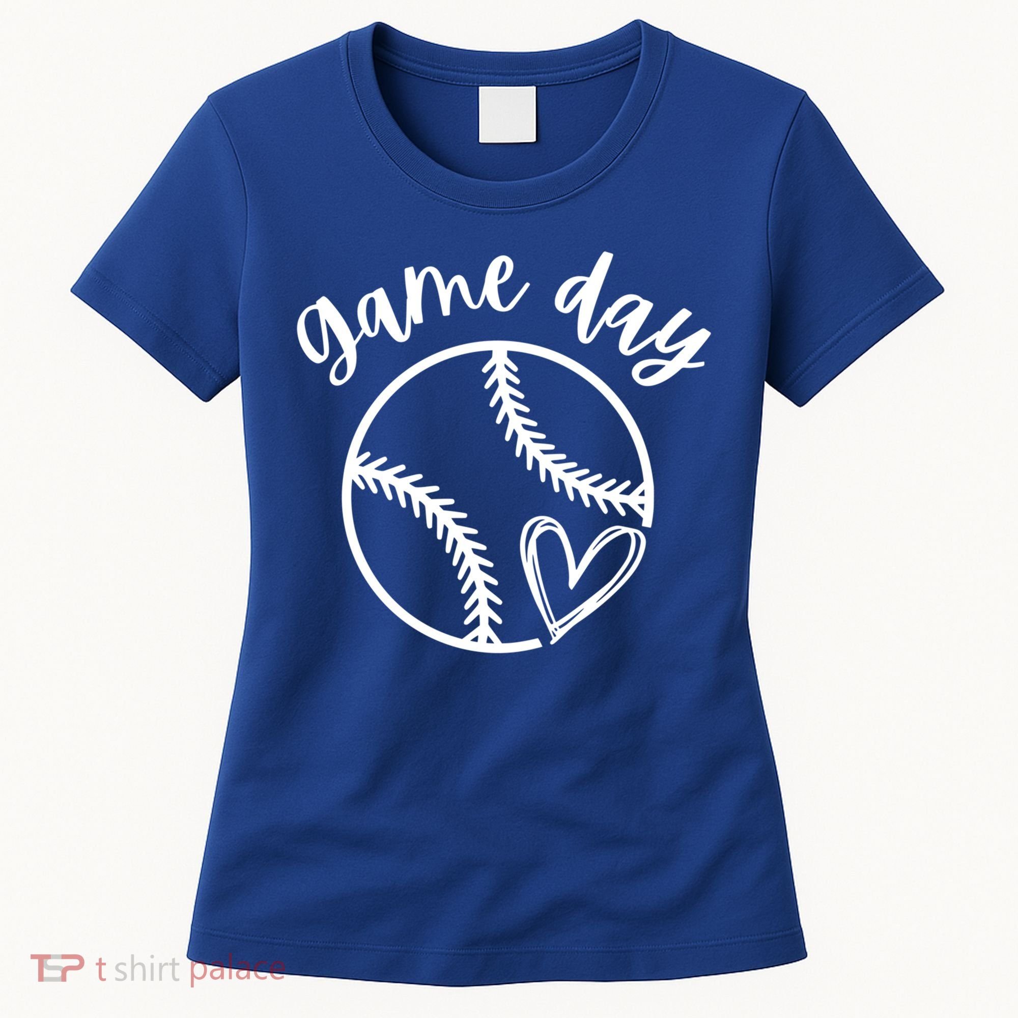 Game Day Softball Heart Love S Or Baseball Great Gift Women's T-Shirt