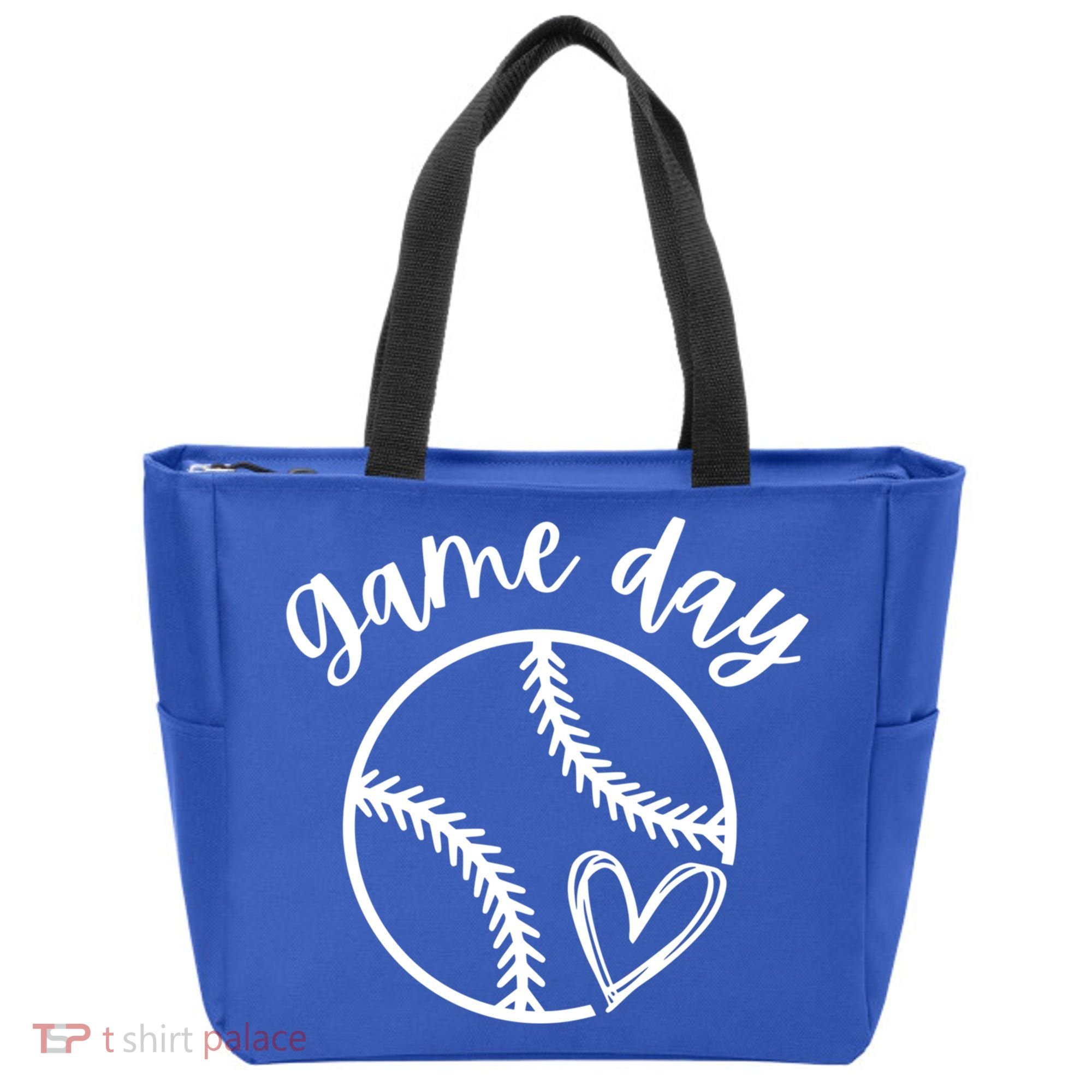 Game Day Softball Heart Love S Or Baseball Great Gift Tote Bag