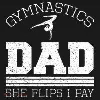 Gymnastics Dad She Flips I Pay Gymnast Balance Gymnastics Women's Tank Top thumb 5
