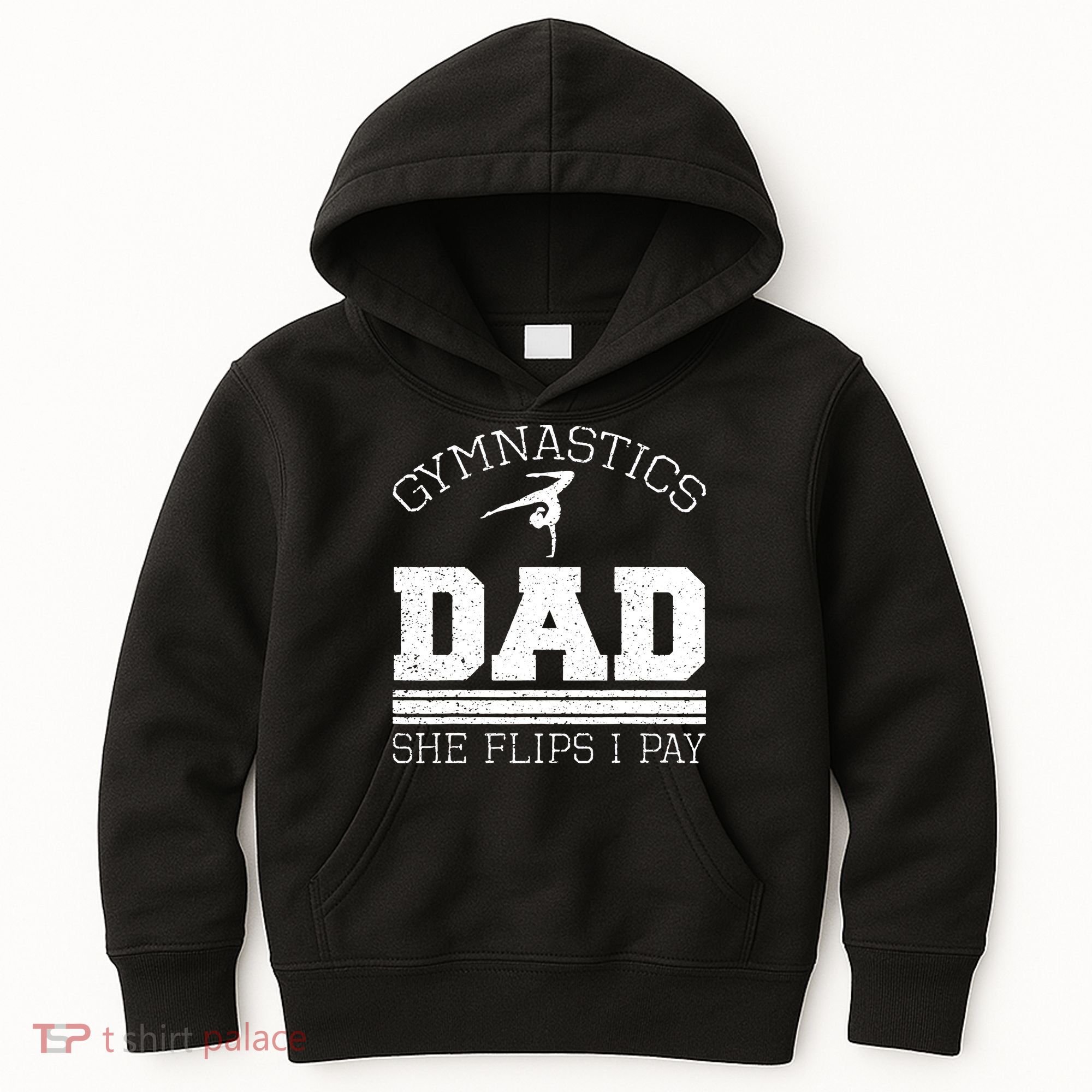 Gymnastics Dad She Flips I Pay Gymnast Balance Gymnastics Kids Hoodie