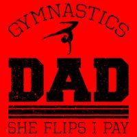 Gymnastics Dad She Flips I Pay Gymnast Balance Gymnastics Santa Hat thumb 1