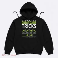 Great Dane Shirts Stubborn Great Dane Tricks Dog Hoodie thumb 0