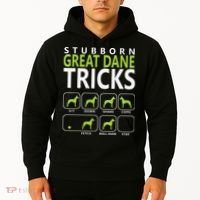 Great Dane Shirts Stubborn Great Dane Tricks Dog Hoodie thumb 2