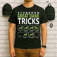 Great Dane Shirts Stubborn Great Dane Tricks Dog T-Shirt thumb 6