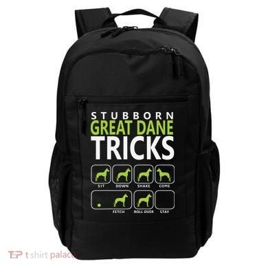 Great Dane Shirts Stubborn Great Dane Tricks Dog Backpack