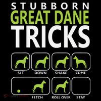Great Dane Shirts Stubborn Great Dane Tricks Dog Mousepad thumb 1