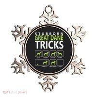 Great Dane Shirts Stubborn Great Dane Tricks Dog Ornament thumb 0