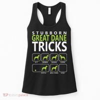Great Dane Shirts Stubborn Great Dane Tricks Dog Women's Tank Top thumb 0