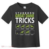 Great Dane Shirts Stubborn Great Dane Tricks Dog Toddler T-Shirt thumb 0