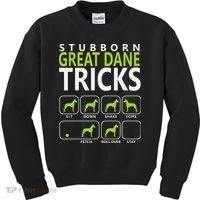 Great Dane Shirts Stubborn Great Dane Tricks Dog Kids Sweatshirt thumb 0