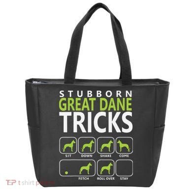 Great Dane Shirts Stubborn Great Dane Tricks Dog Tote Bag
