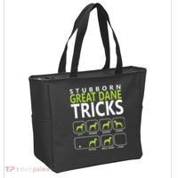 Great Dane Shirts Stubborn Great Dane Tricks Dog Tote Bag thumb 2