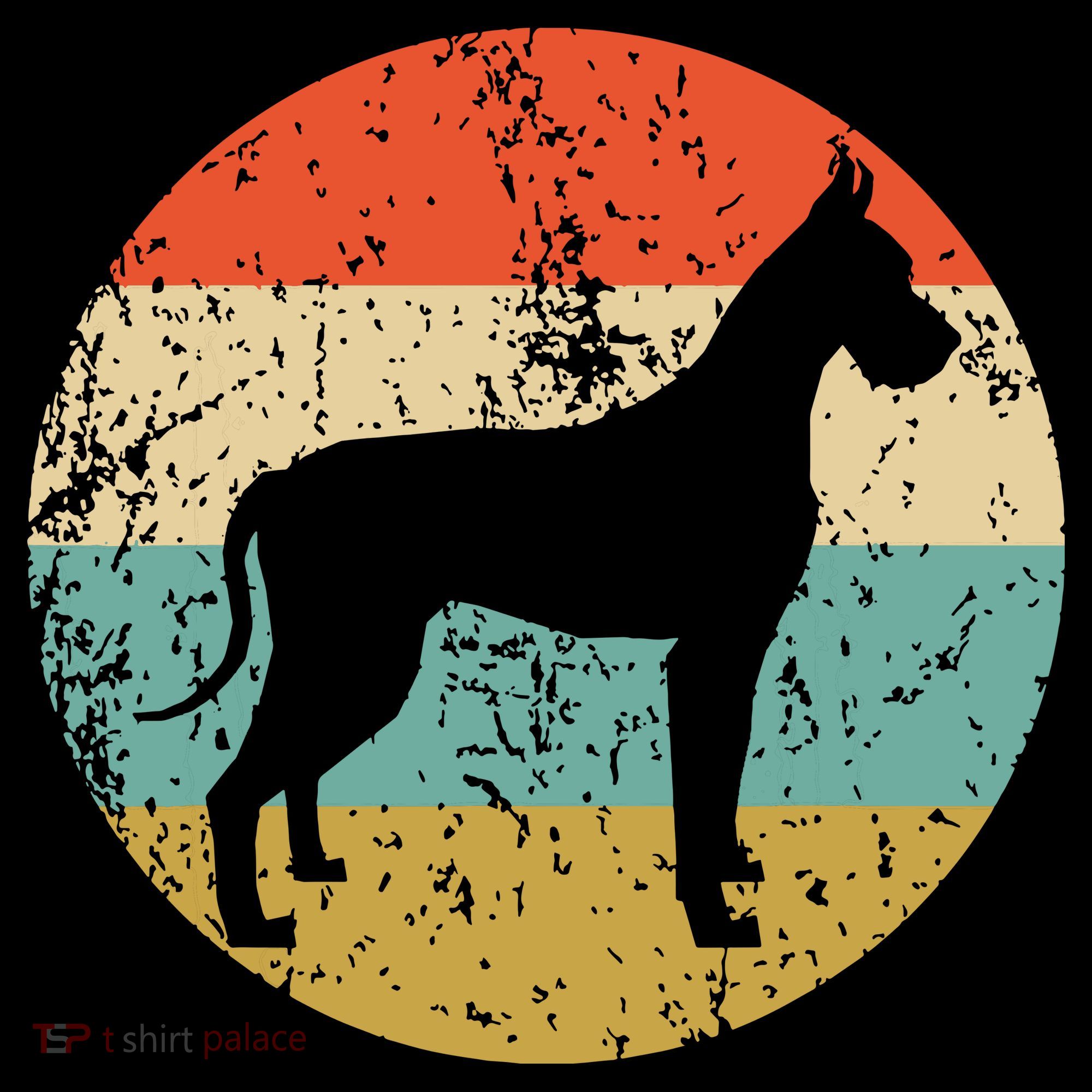 Great Dane Shirts Vintage Retro Great Dane Dog T-Shirt