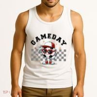Game Day Soccer Funny Game Day Soccer Sport Lover Tank Top thumb 3