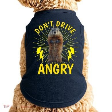 Groundhog Day Shirt Don't Drive Angry Doggie Tank
