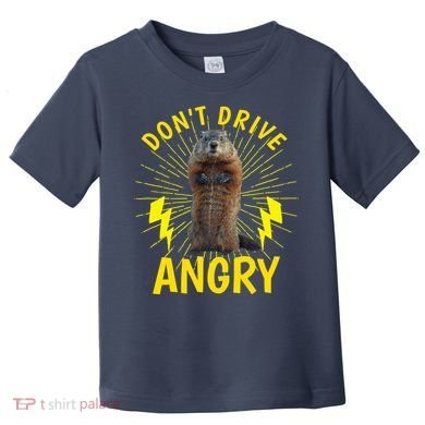 Groundhog Day Shirt Don't Drive Angry Toddler T-Shirt