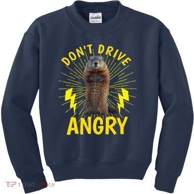 Groundhog Day Shirt Don't Drive Angry Kids Sweatshirt
