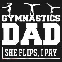 Gymnastics Dad She Flips I Pay Gymnastics Dad Gifts Ornament thumb 1