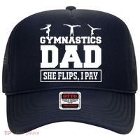 Gymnastics Dad She Flips I Pay Gymnastics Dad Gifts Hat thumb 0
