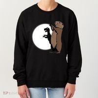 GroundhogS Dinosaur Shadow Puppet Funny Groundhog Day Women's Sweatshirt thumb 0