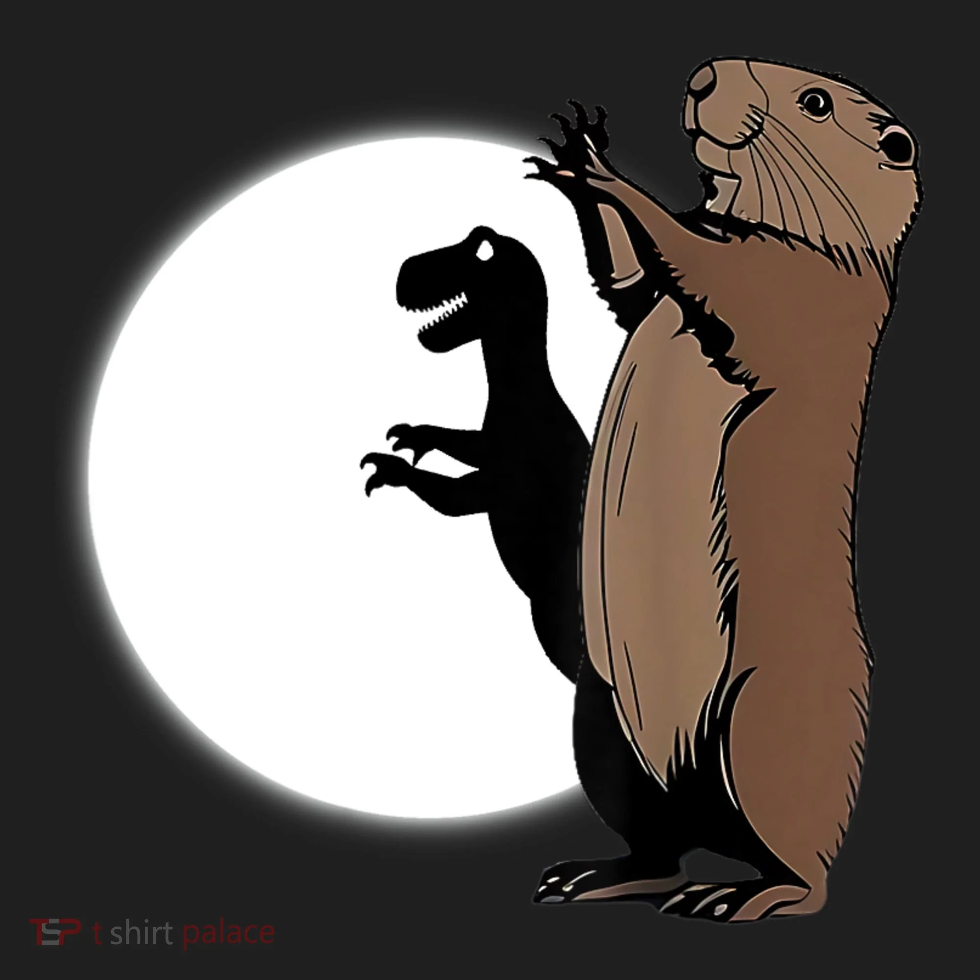 GroundhogS Dinosaur Shadow Puppet Funny Groundhog Day Women's Sweatshirt