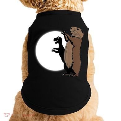 GroundhogS Dinosaur Shadow Puppet Funny Groundhog Day Doggie Tank